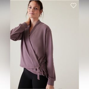 Athleta Retroterry Wrap Sweatshirt